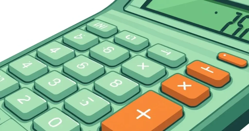 ilustração de uma calculadora de juros compostos