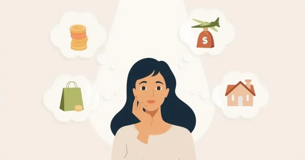 imagem de uma mulher pensando no 13º Salário: 5 Erros Que Te Fazem Perder Dinheiro