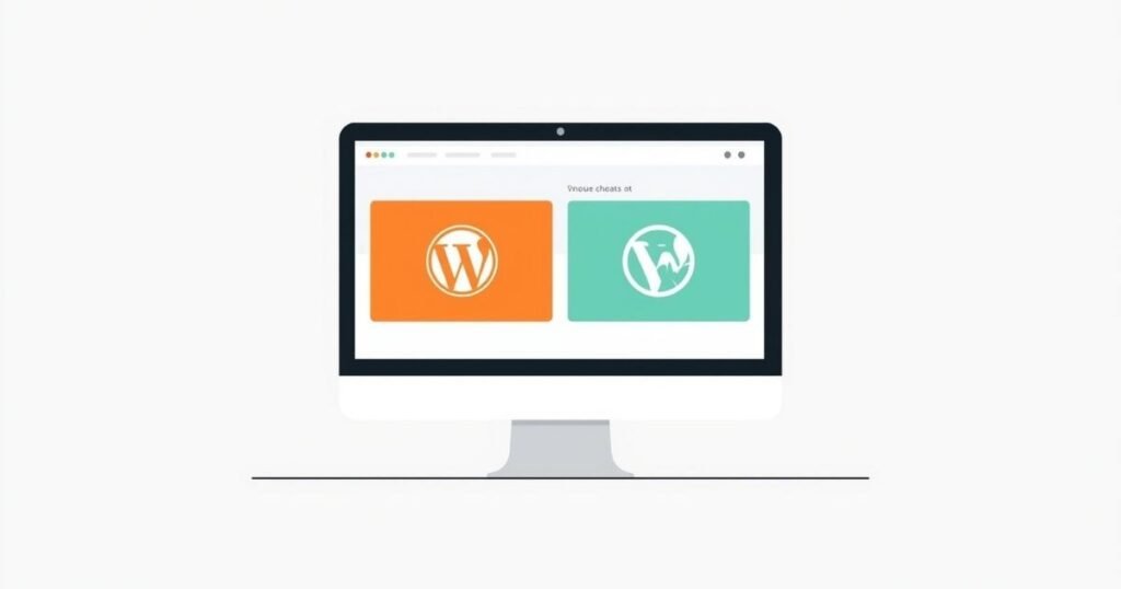 ilustração sobre WordPress.com ou WordPress.org: qual escolher para seu blog?